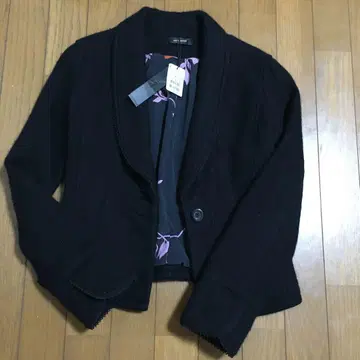 택 포함 새상품 MAITRESSE 블랙 가디건풍 자켓 여성용 S 사이즈