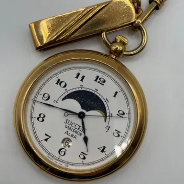 SEIKO 알바 서세스 빈티지 문페이즈 회중시계 U