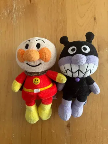 호빵맨 세균맨 봉제 인형 2체 세트