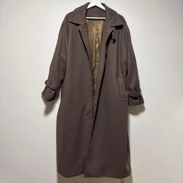 브라운 롱 코트