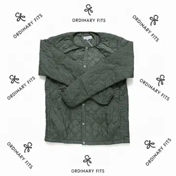 ORDINIARY FITS 올리브 그린 퀼팅 자켓