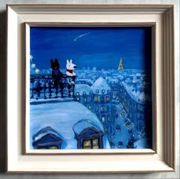 새상품 미사용 [리사와 가스파르] 아트 프레임 별에 소원을