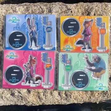 주토피아2 아크릴 스탠드 4개 세트