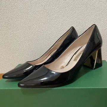 ZARA BASIC 블랙 스틸레토 펌프스 38 24.5