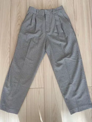 GAP 365 하이라이즈 트라우저 팬츠 체크 무늬 사이즈 6