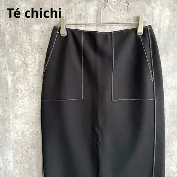 T chichi 스티치 배색 파이핑 타이트 스커트 심플 앤드 클린