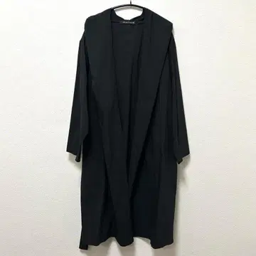 mizuiro ind 드레이프 코트 블랙 롱 코트