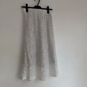 TEVALT 실버 플레어 스커트 사이즈 38