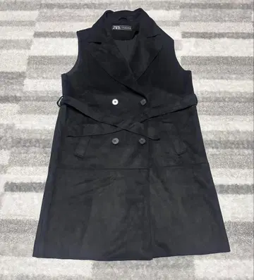 ZARA 블랙 더블 브레스트 베스트