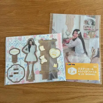 illit 복권 원희 WONHEE 아크릴 스탠드 클리어 파일