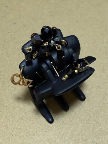 컴플렉스 비즈 중간 클립 블랙