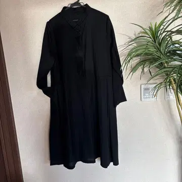 블랙 긴팔 셔츠 원피스