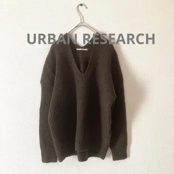 새상품급 URBAN RESEARCH 어반 리서치 V넥 긴팔 니트