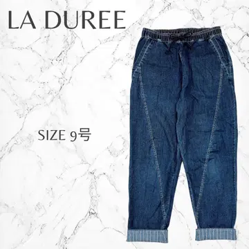 라뒤레 개성있는 캐주얼 편안함 허리밴딩 테이퍼드 데님 M