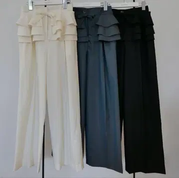 택 포함 미사용 새상품 rosymonster 울 팬츠 화이트