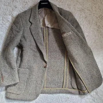 새상품급 최상급 JEFFREY BANKS 도톰한 트위드 원단 헤링본