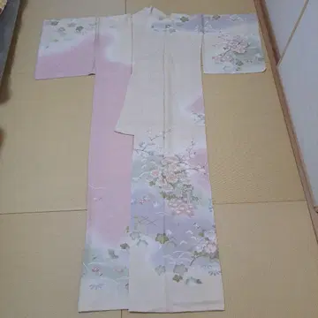 미사용 호몬기 연보라 핑크 꽃무늬