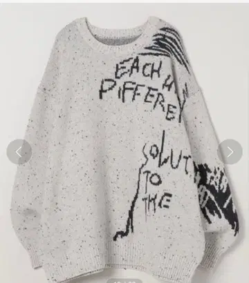 새상품 jeanasis 7G 그래픽 로고 풀오버