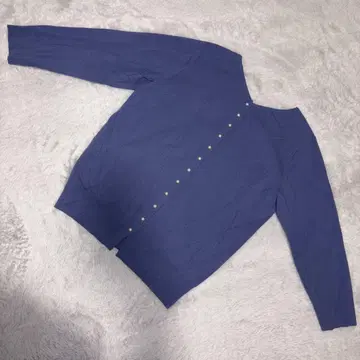 [ 자유구 ] 지유쿠(38) 긴팔 가디건 버튼 V넥 블루 계열 파랑