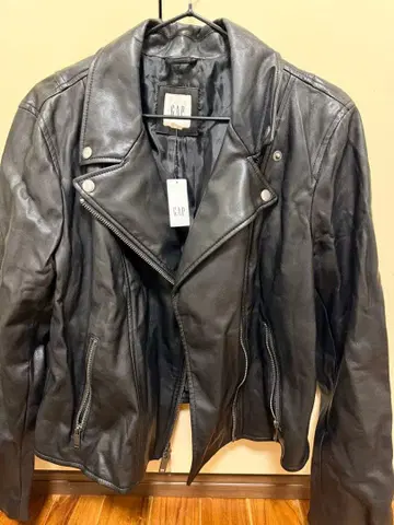 [ 새상품급 ] GAP 여성용 라이더 자켓 블랙