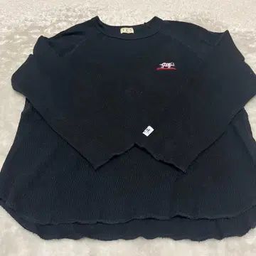 TES ENDLESS SUMMER 블랙 와플 편직 긴팔 티셔츠 M