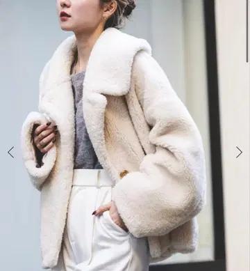 noble 스노우 보아 빅 칼라 코트 클리닝 완료