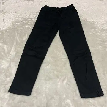 JOHNBULL 여성용 블랙 팬츠 허리밴딩 코튼 SS