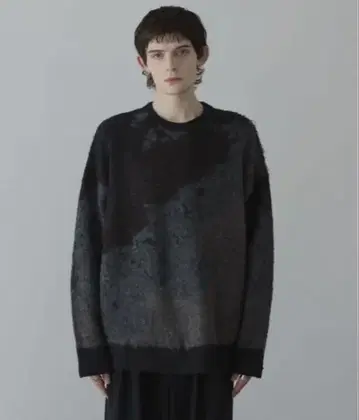 loose shadow abstract gradation knit