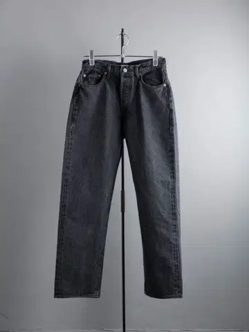 CIOTA 수빈 코튼 13.5oz 스트레이트 블랙 데님 30