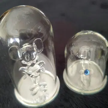 유리제 미키마우스 신데렐라 신발 돔