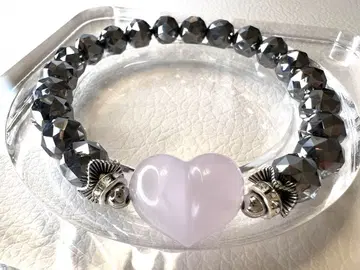 테라헤르츠 플로라이트 하트 7.9mm 팔찌