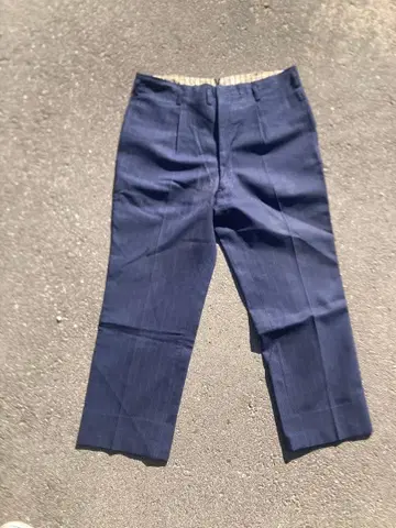 50s 네이비 스트라이프 슬랙스 TALON 지퍼