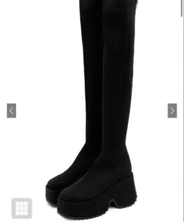 스트레치 니트 통굽 롱 부츠 zr1194