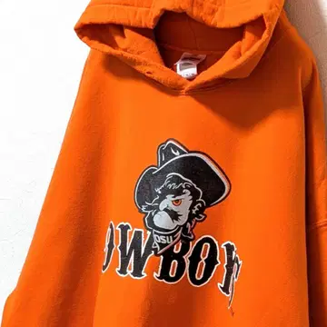 길단 오클라호마 주립대학 카우보이 후드 맨투맨 오렌지 XL 구제 의류