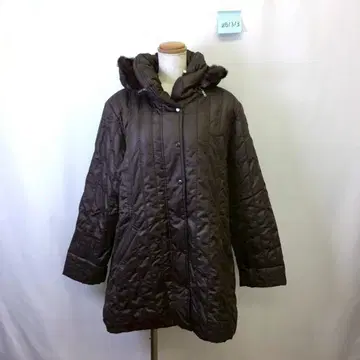 zB1313 [ XL ] Elegance 다운 코트 퀼팅 힙 길이