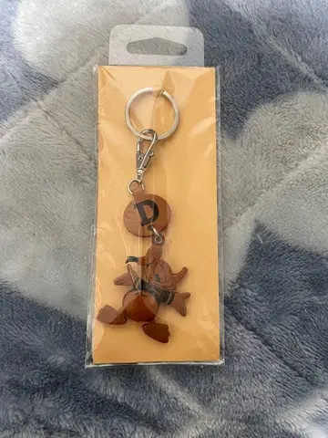 도널드 덕 가죽 키링