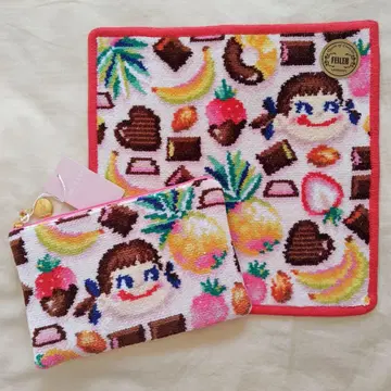 [ 미사용 새상품 ] 페코알라 모드 파우치 & WEB 한정판 손수건 세트