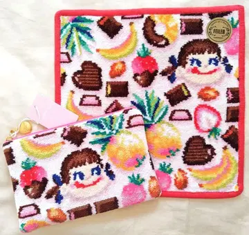 [ 미사용 새상품 ] 페코알라 모드 파우치 & WEB 한정판 손수건 세트