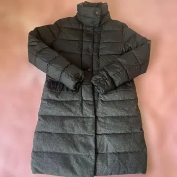 DANTICA 다운 코트 롱 42 블랙 그레이