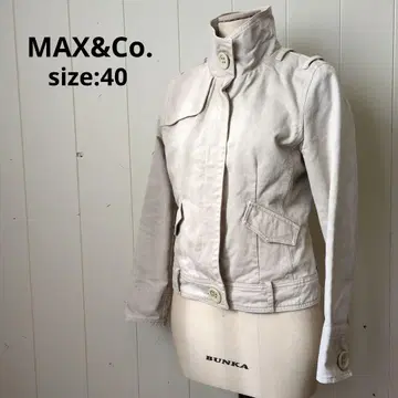 맥스앤코 빈티지 밀리터리 자켓 라이트 베이지 40