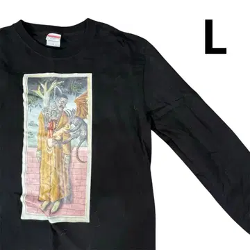 KOHH Untitled Tour 롱티 L 블랙 롱 티셔츠 아트