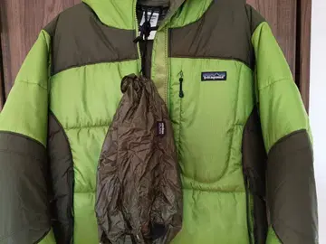 Patagonia 다스 파카 후드 부착 다운 자켓 그린/브라운