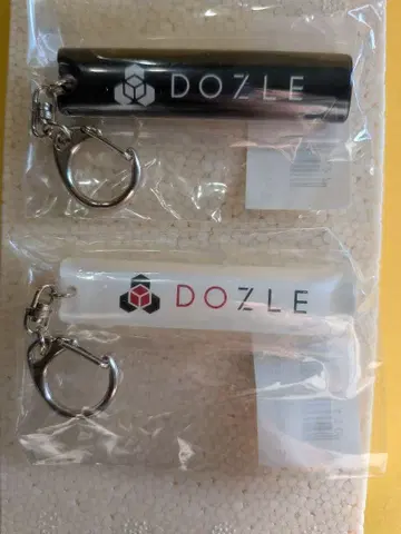 DOZLE사 로고 아크릴 키링 2종 세트