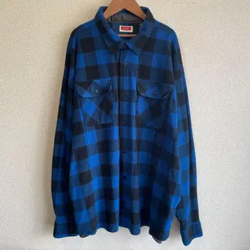 랭글러 플리스 셔츠 버팔로 체크 3XL 빅 사이즈