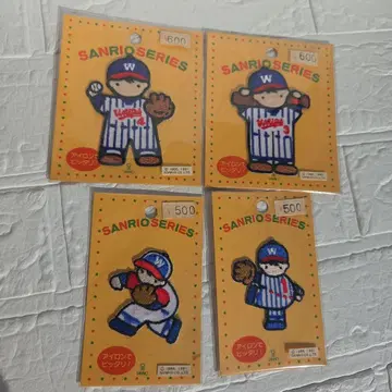 당시물 산리오 기미 파이브 와펜 4개 세트