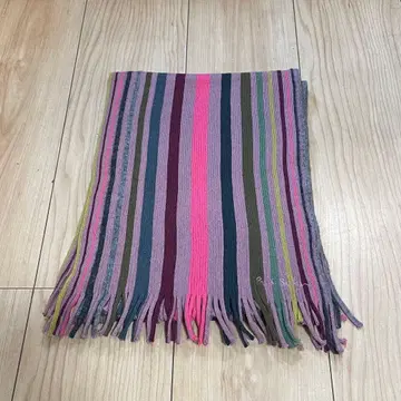 Paul Smith 폴스미스 머플러 멀티 스트라이프 프린지