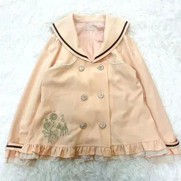 axes femme 세일러 카라 자켓 M 피치 베이지 페미닌