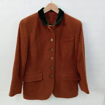 12.19 S668P 빈티지 울 코트 벽돌색 42