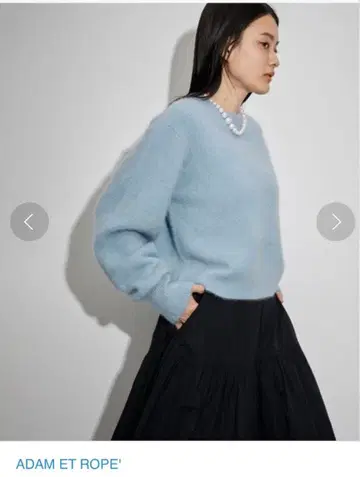 ADAM ET ROPE' 퍼 니트 풀오버 스카이블루