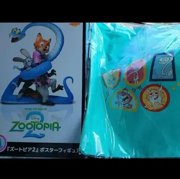 주토피아 2 해피 복권 A상 포스터 피규어 토트백